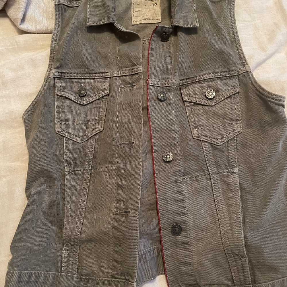 Denim Grey Allsaints Vest